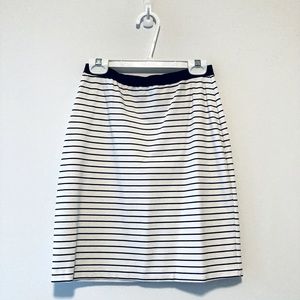 Black and white high waisted skirt